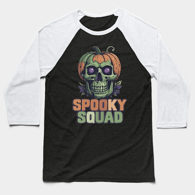 Spooky squad Baseball T-Shirt by RusticVintager